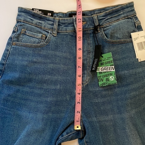 Buffalo David Bitton Kristy High Rise Distressed Mom Jeans - Picture 12 of 12